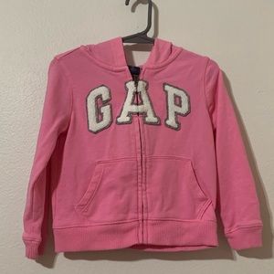 Baby Gap Pink Sweatshirt Hoodie Jacket Size 2 Used